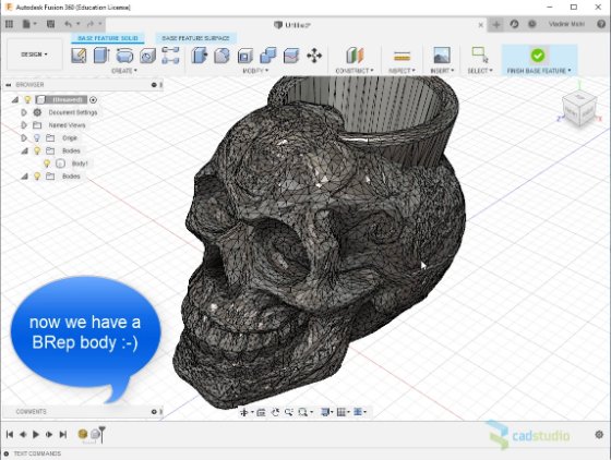 edit stl in fusion 360